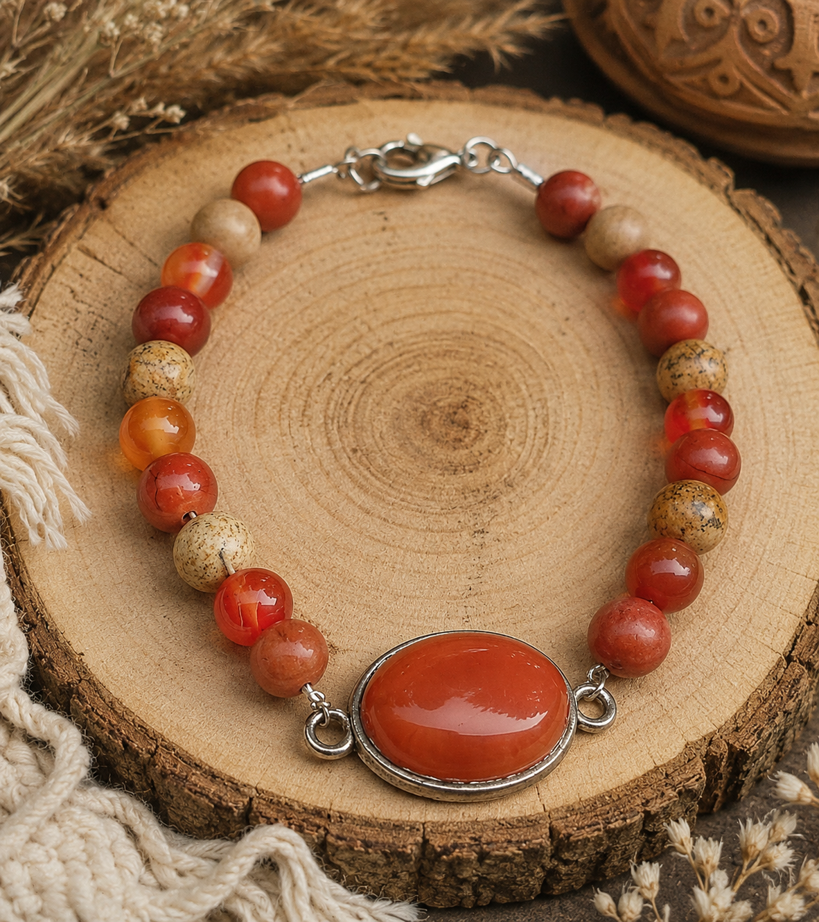 Bracelet " Jaspe Rouge"
