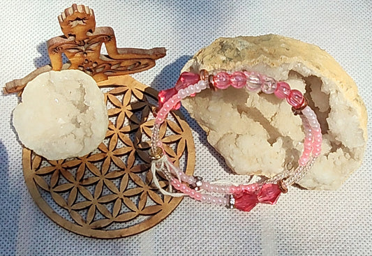 Bracelet " Douce rose "