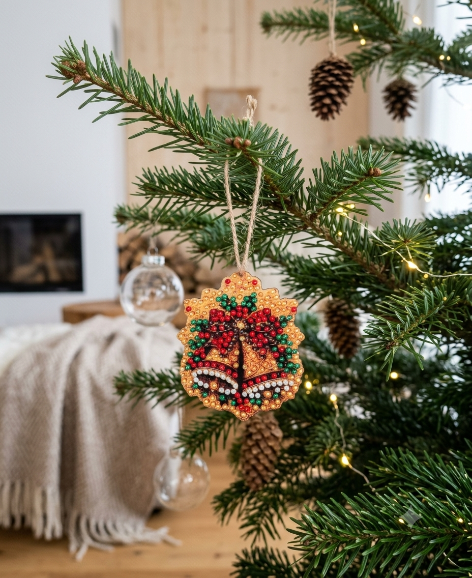 Décoration de Noël en bois (cloche)