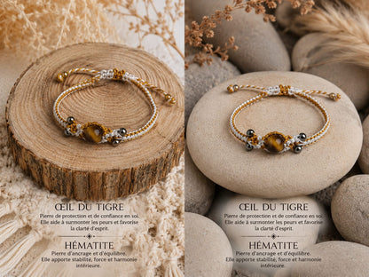 Bracelet "Macramé Tigre"