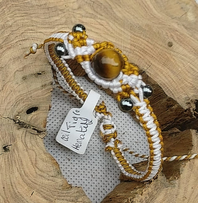 Bracelet "Macramé Tigre"