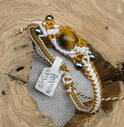 Bracelet "Macramé Tigre"