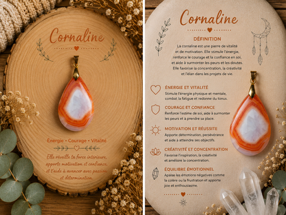Pendentif " Cornaline"