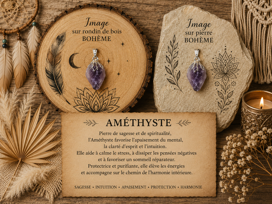 Pendentif "Pitchoun Améthyste"