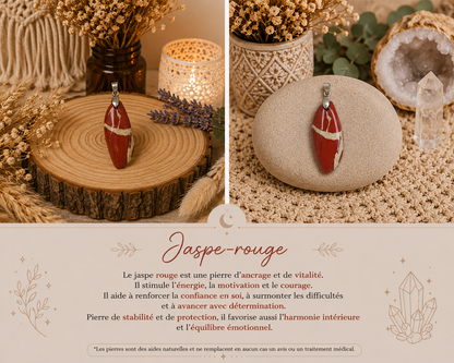 Pendentif "Jaspe-Rouge"
