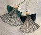 Ange origami vert