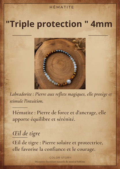 Bracelet "Triple Protection" 4mm