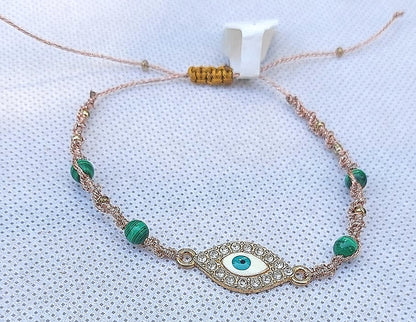 Bracelet "oeil Malachite"