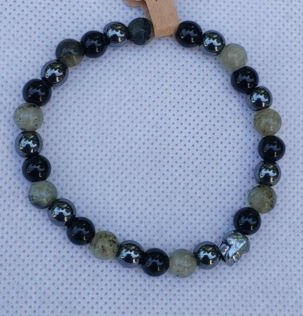 Bracelet " tête de mort Protection"