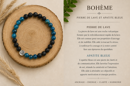 Bracelet "Nuit bleuté"