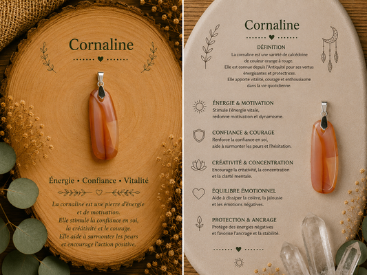 Pendentif "Cornaline"
