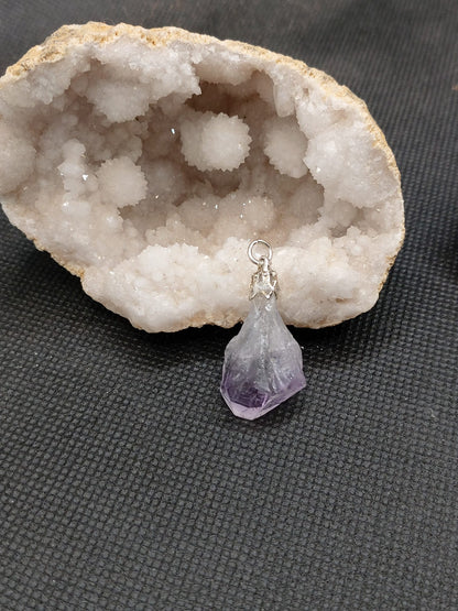 Pendentif "Mini Améthyste brut"