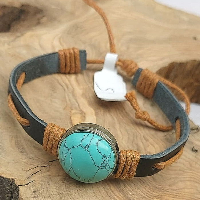 Bracelet " howlite teinté"