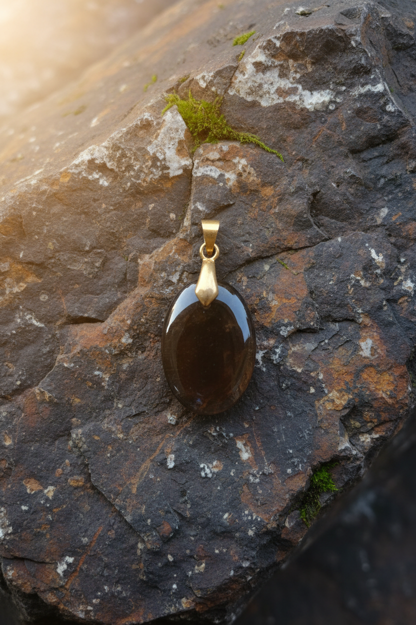 Pendentif "Quartz Fumé"