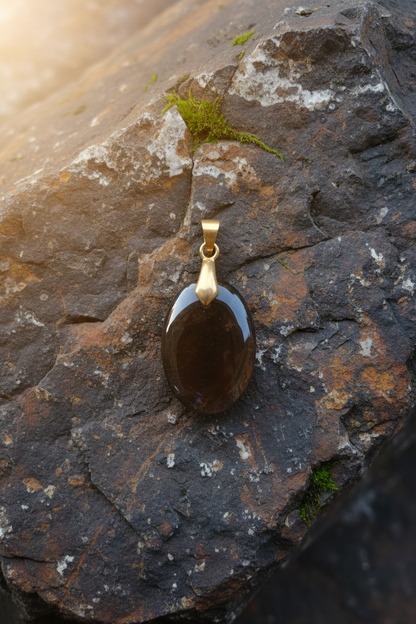 Pendentif "Quartz Fumé"