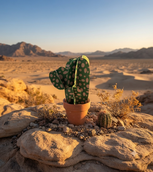 Origami "Cactus à pois"