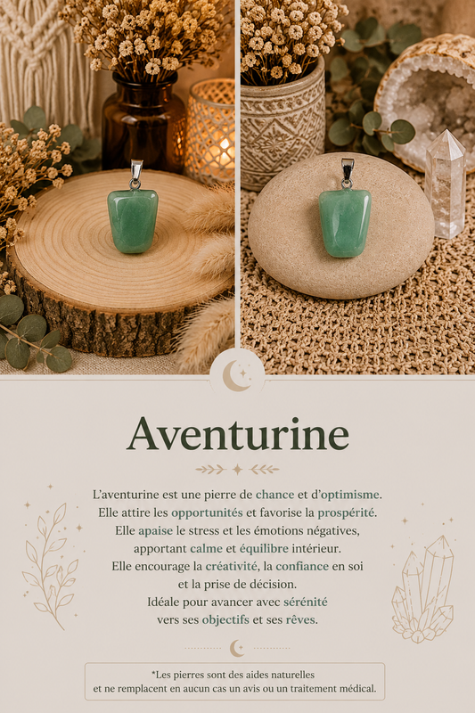 Pendentif "Aventurine"