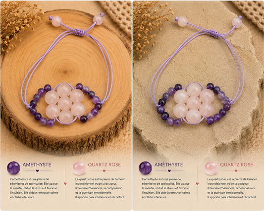 Bracelet "Fleur Rose"