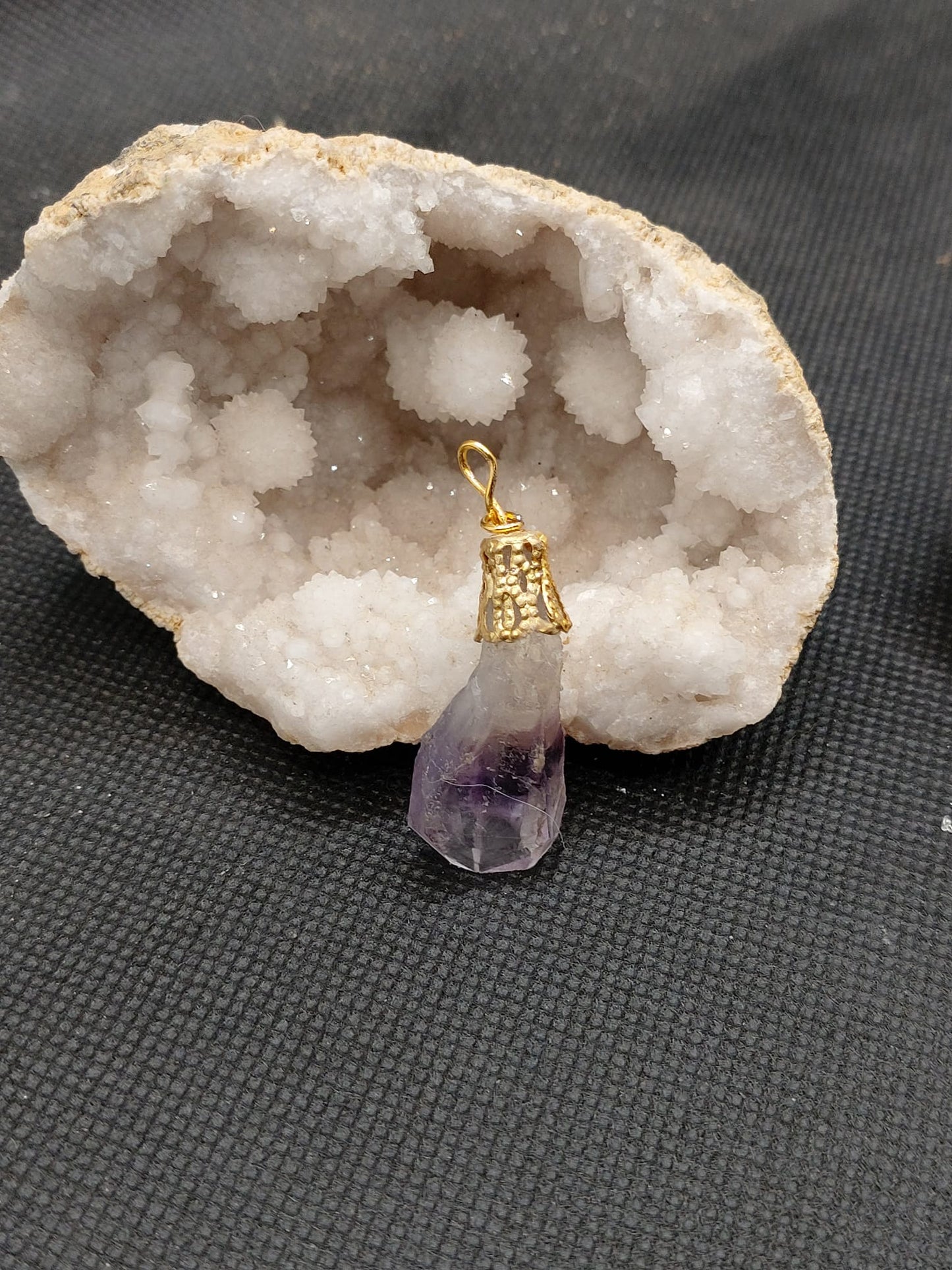 Pendentif " Améthyste Brut"