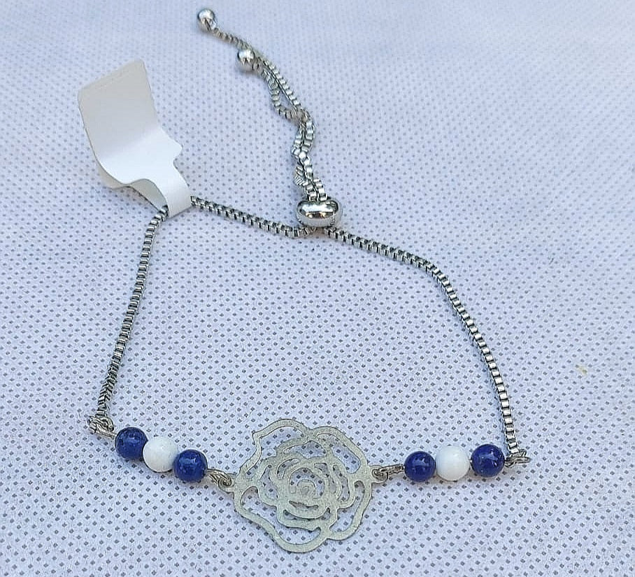 Bracelet "Fleur Bleu"