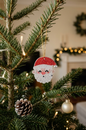 Décoration de Noël ( tête du Père Noël)
