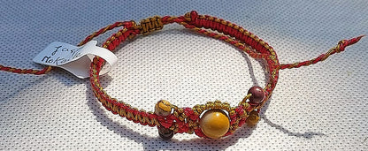 Bracelet "Macramé Jaspe Mokaite"